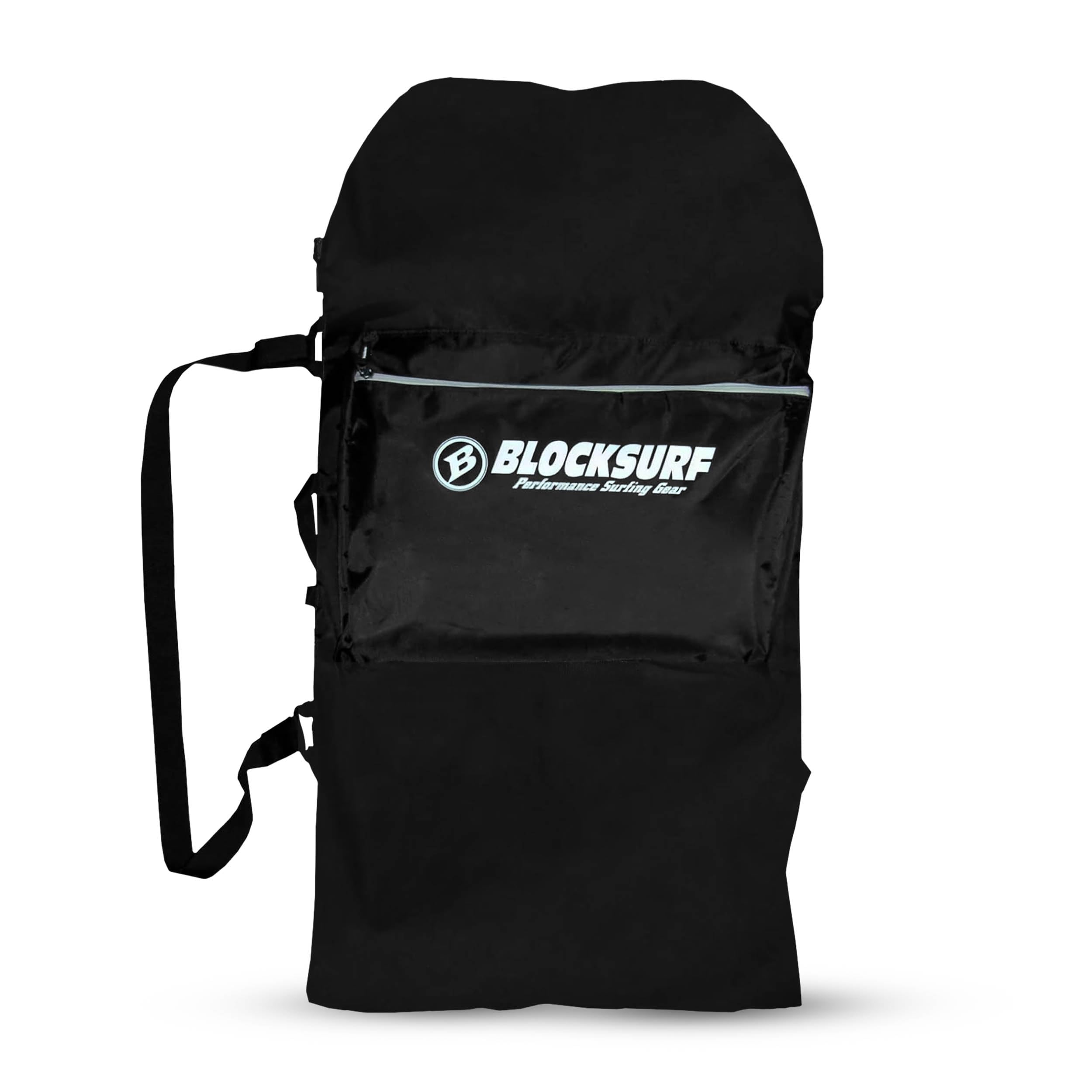 BLOCKSURF close-up of waterproof fabric and sturdy zipper for long-lasting durability