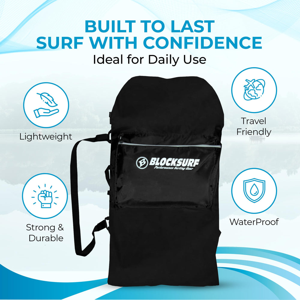 BLOCKSURF bottom mesh drain letting water and sand escape to keep interior dry