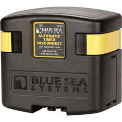 Blue Sea Systems m-ACR front view showing terminals and compact mounting, improves system control