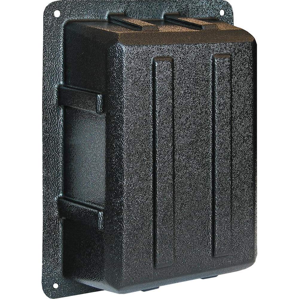Blue Sea Systems front view showing black panel back and easy mounting for tidy installations