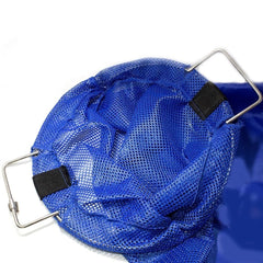 BlueAngler close-up nylon mesh texture highlighting durable quick-dry benefit