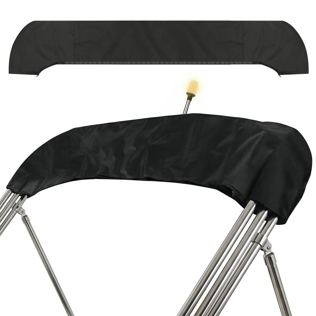 Boao front view of boot cover showing full-length protection and snug fit