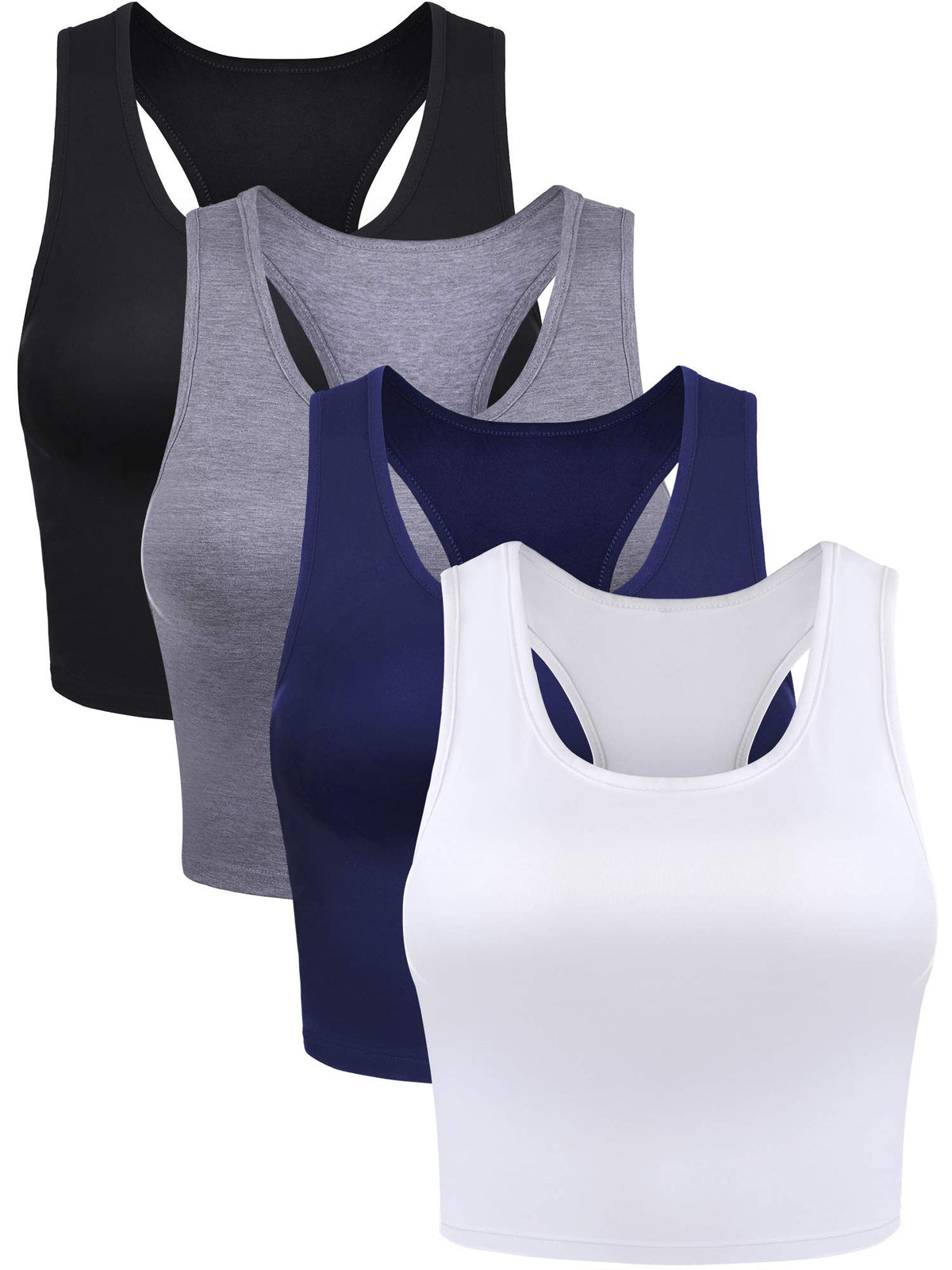 Boao front pack shot showing four crop tanks in multiple colors and a neat folded presentation for wardrobe convenience