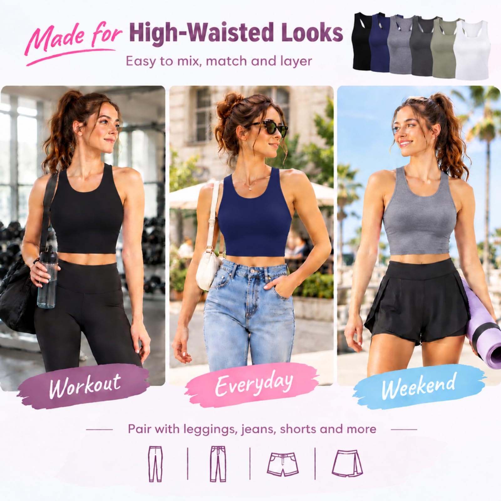 Boao packaged six-pack showing convenient multi-top wardrobe solution