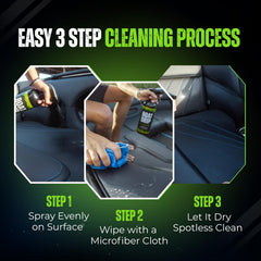 Boat Drip cleaning dashboard before and after showing improved clarity and protection