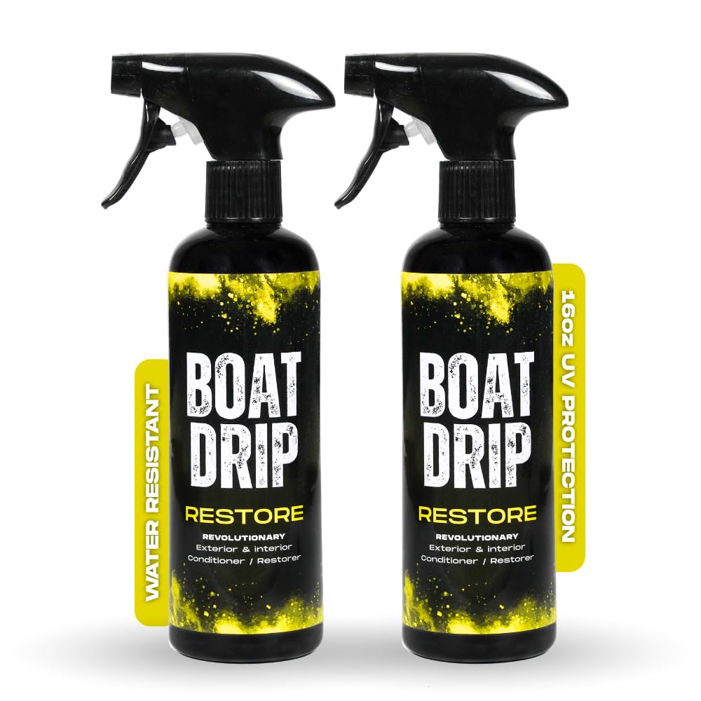 Boat Drip Restore front label showing product name and benefits