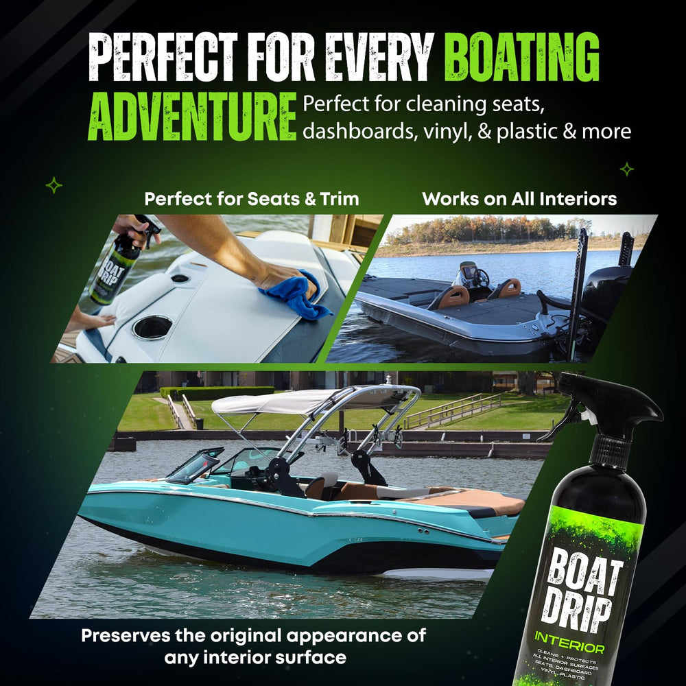 Boat Drip held next to hand for size comparison and convenient on-board portability