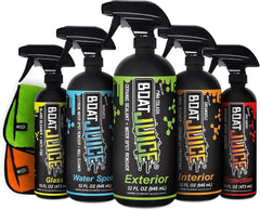 Boat Juice front packaging showing full seven-piece kit and organized components for convenience
