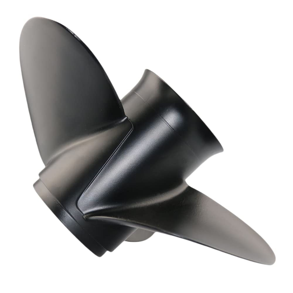Boatman propeller side profile highlighting 14x19 sizing for balanced performance