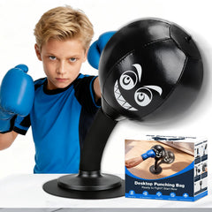 BOBEYW front view desk punching bag showing compact design and quick relief