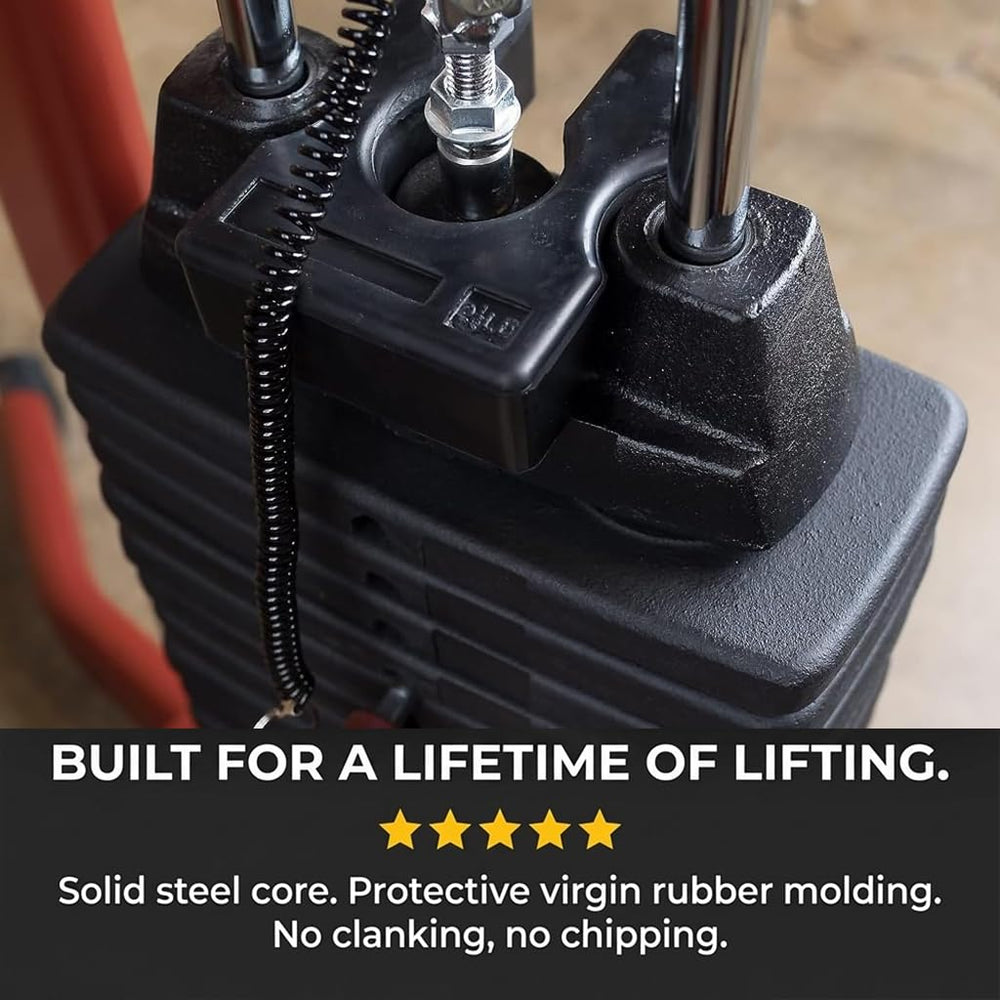 Body-Solid WSA5 used during cable exercise lifestyle shot showing precise incremental loading