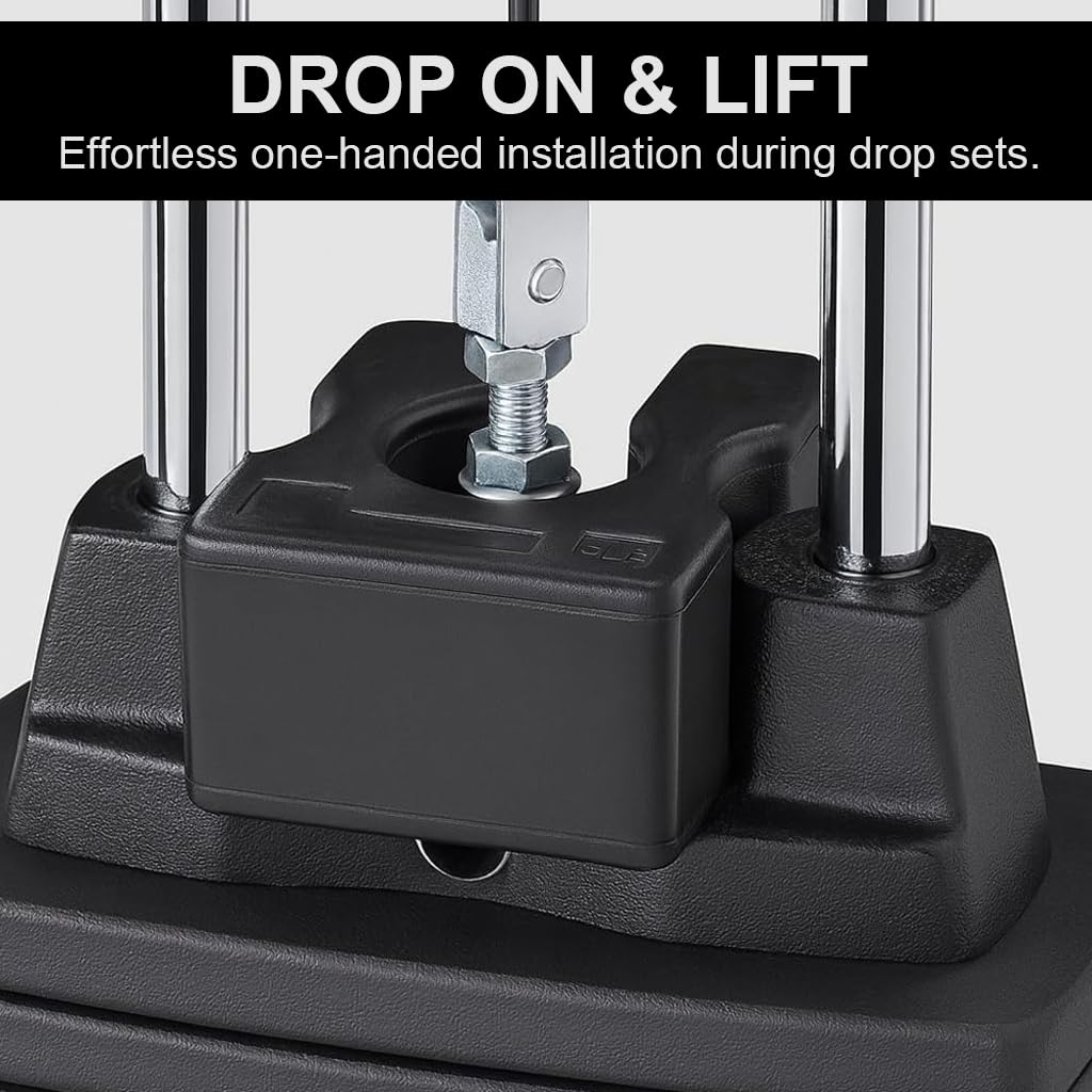 Body-Solid WSA5 next to a dumbbell for scale showing small footprint and portability