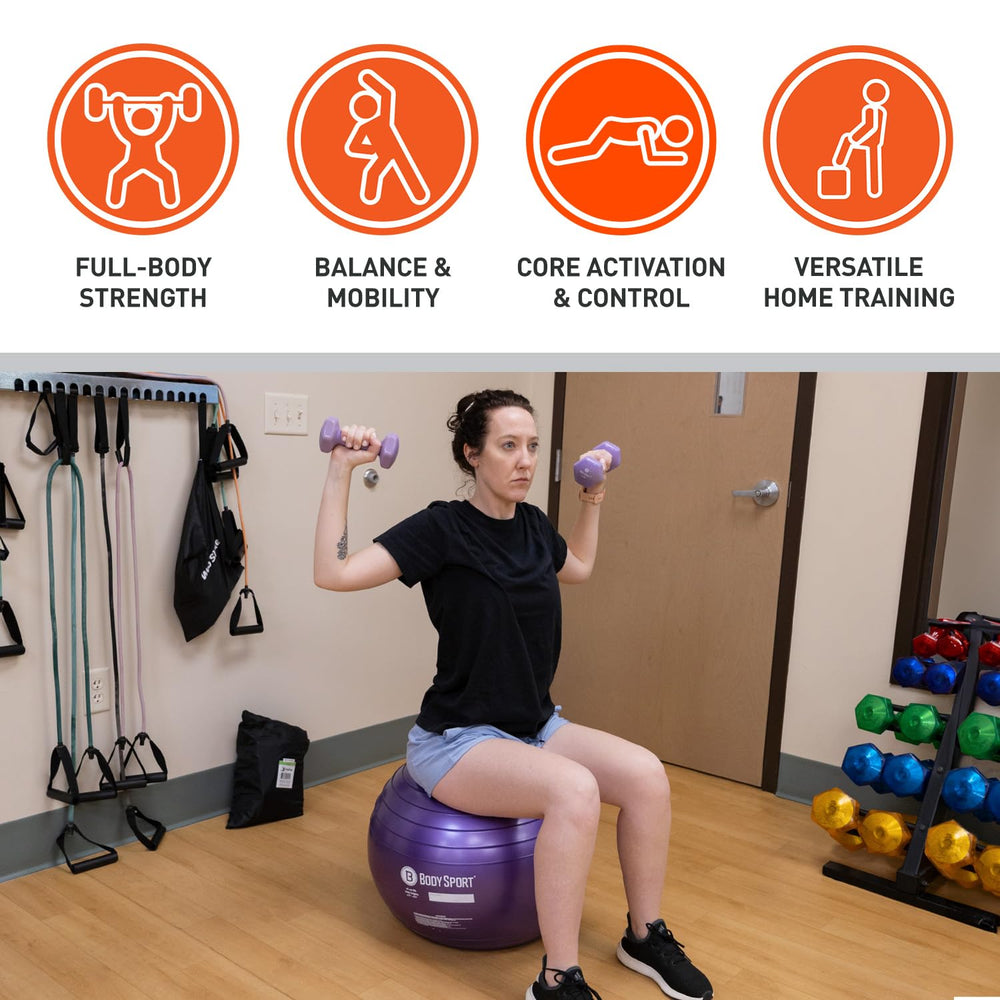 Body Sport used as desk chair promoting active sitting and better posture