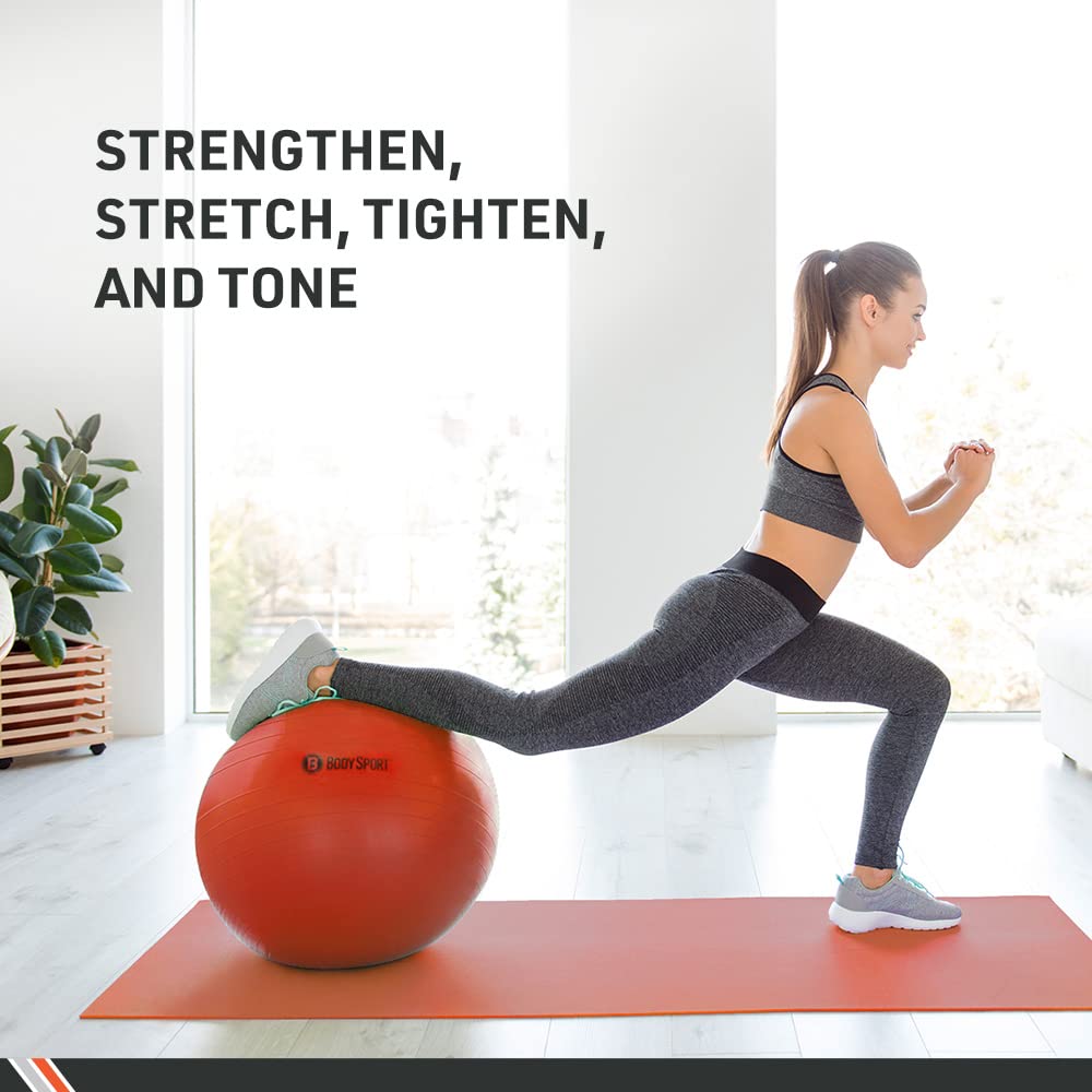 Body Sport used in Pilates bridge demonstrating core strengthening benefit