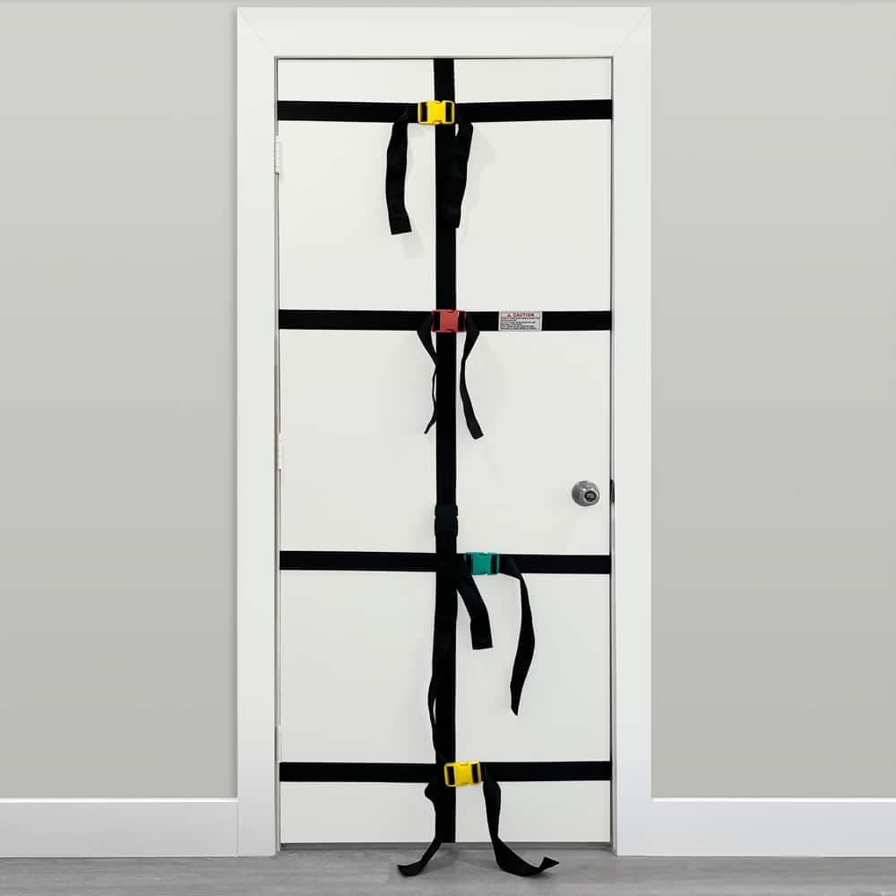 bodylastics Ultra Anchor close-up of neoprene padding protecting bands and door surfaces