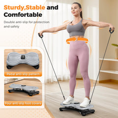 BODYWAKER resistance bands attached to board enabling upper-body workout