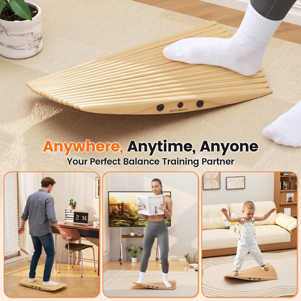 BODYWAKER side profile curved base demonstrating smooth 360° motion