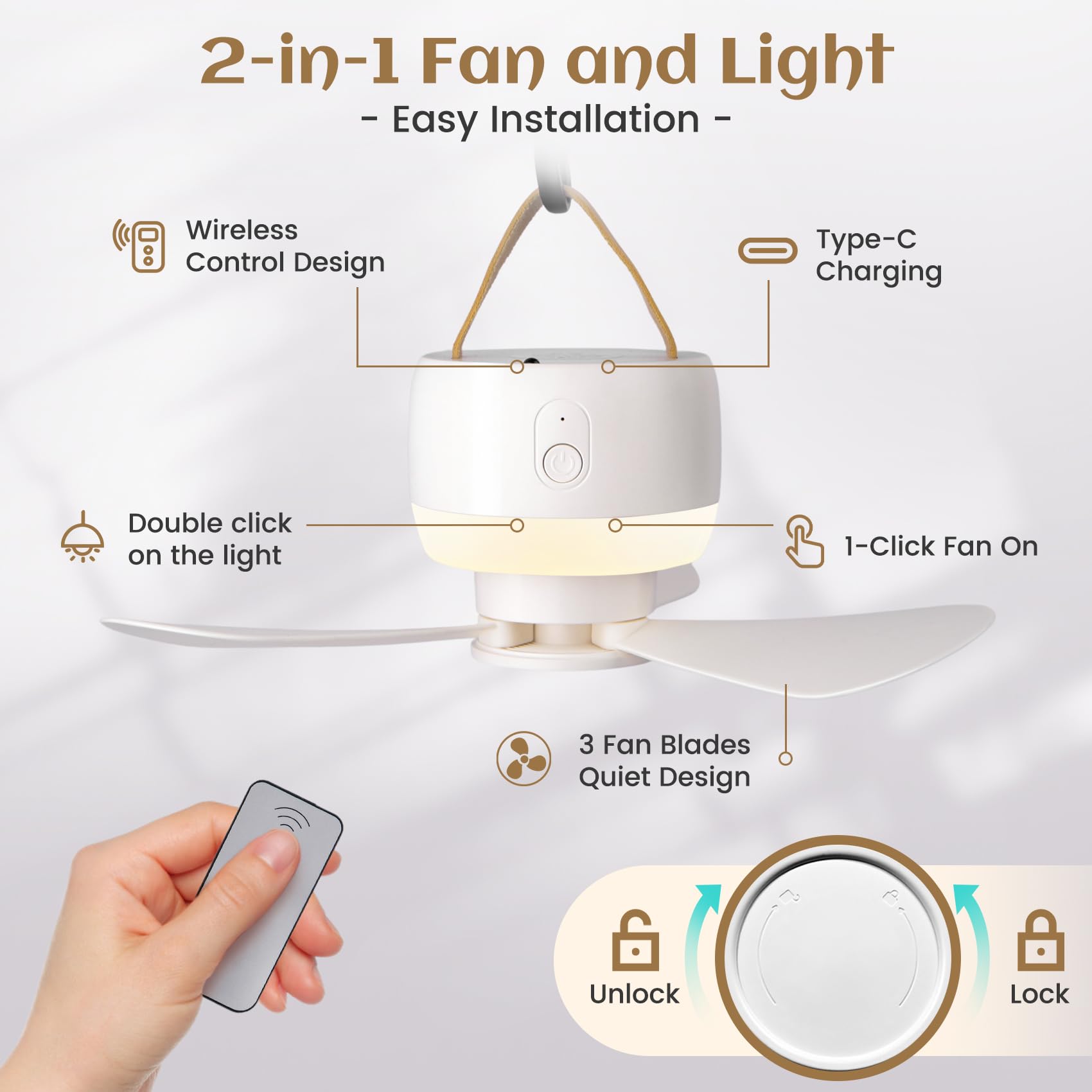 Boeetech removable blade close-up showing easy detachment for cleaning and packing