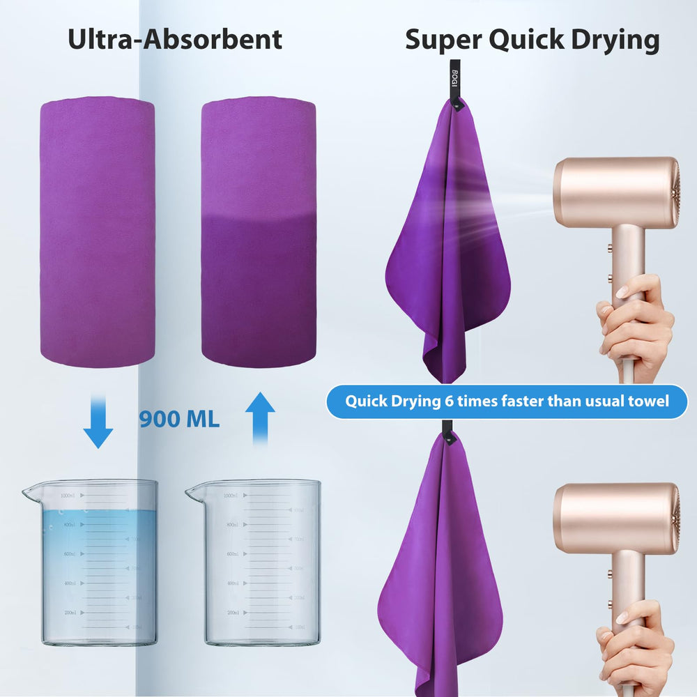 BOGI towel spread on sand as beach blanket offering large coverage and comfort