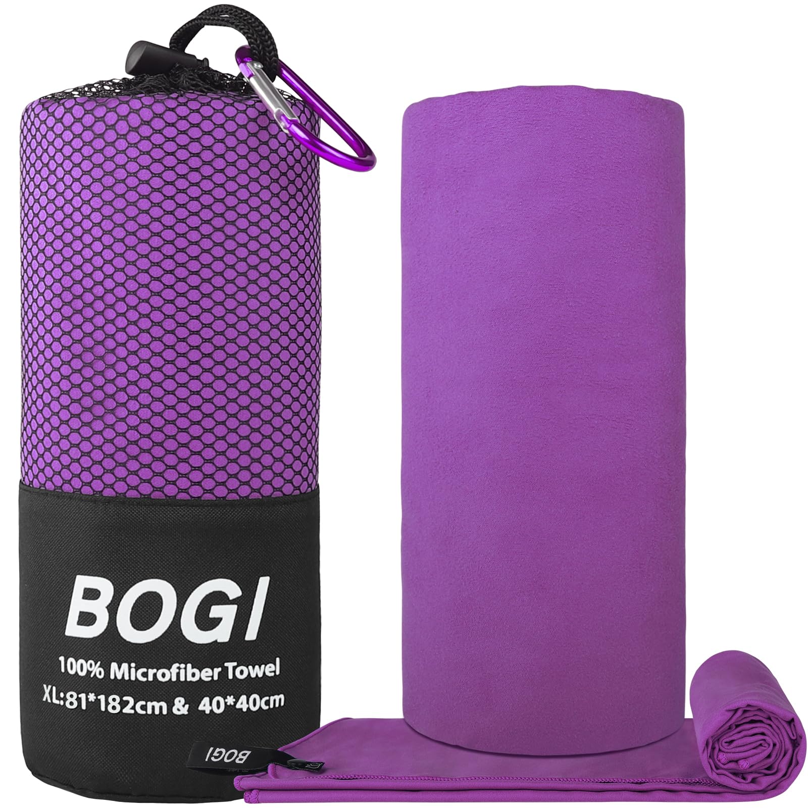 BOGI microfiber texture close-up showing soft fibers and fast drying benefit