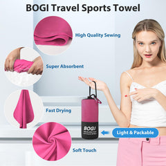 BOGI small 16x16 towel detail for face and quick-dry needs
