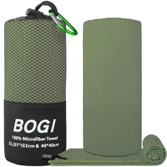 BOGI fully unfolded towel used as a beach blanket for coverage