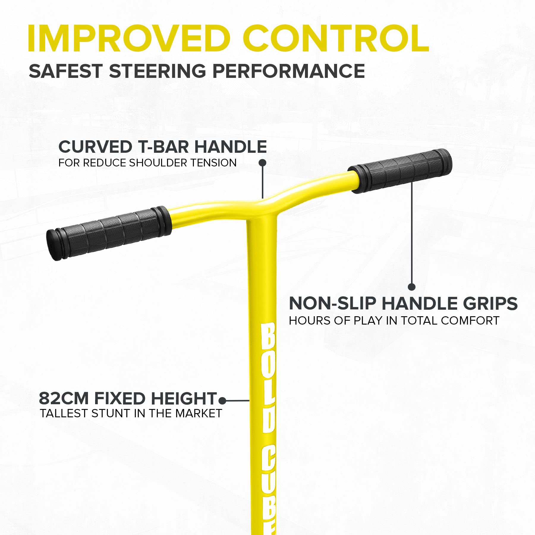 BOLDCUBE quad-bolt clamp detail for strong handlebar security benefit