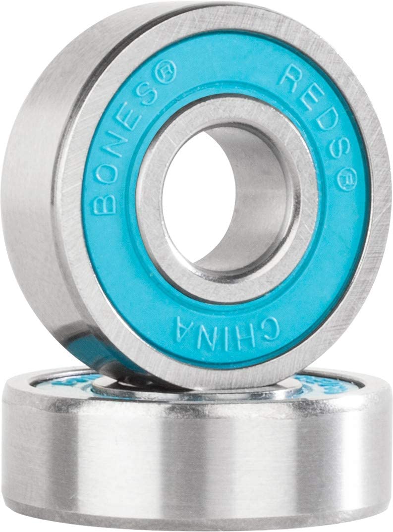 Bones Big Balls Reds installed in skateboard wheel demonstrating higher speed benefit
