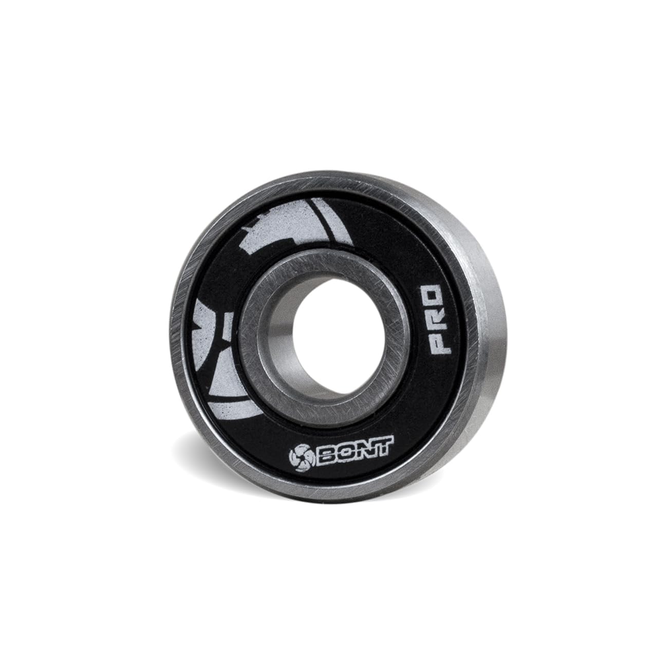 Bont bearings next to ruler showing 8 mm bore and standard 608 sizing