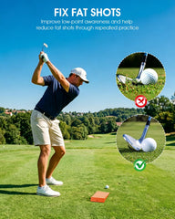 BoomBa angled detail of wedge body showing shape that encourages ball-first contact