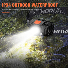 BORUIT headlamp beam demonstration lighting a trail and improving sight