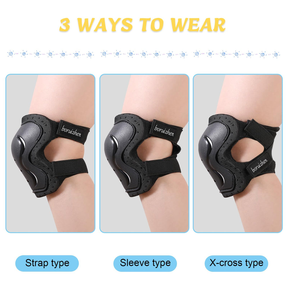 boruizhen wrist guard worn while riding a scooter demonstrating secure fit and mobility