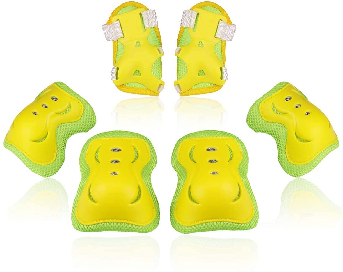 BOSONER front view of full knee elbow wrist protective set showing coverage and design benefit