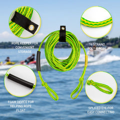 Botepon rope keeper holding coiled line neatly for compact transport and storage