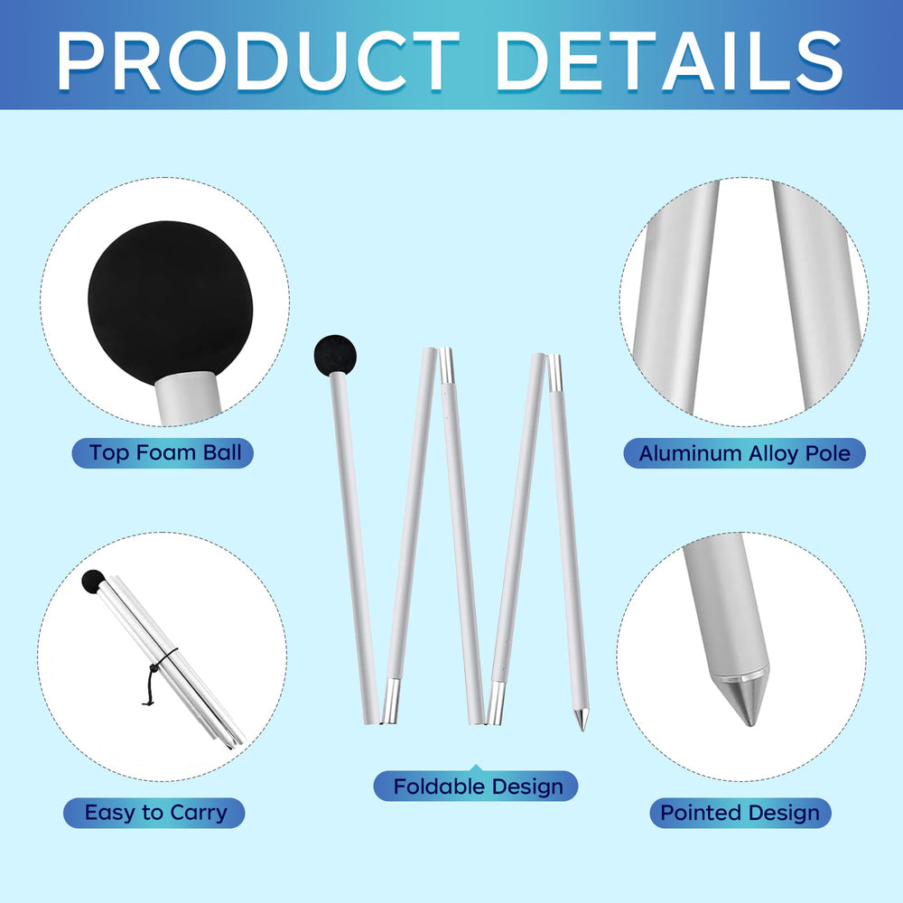 BOTINDO sharp tip inserted into sand for secure anchoring and wind resistance