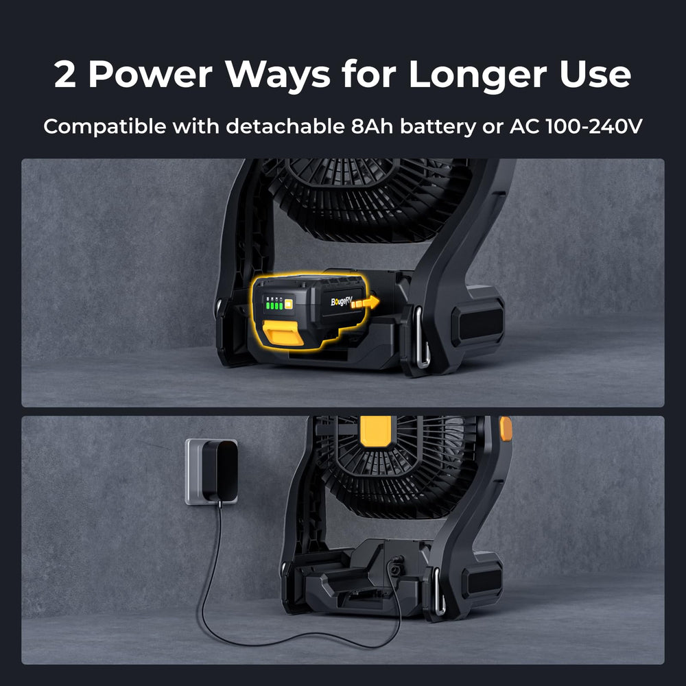 BougeRV removable 18V 144Wh battery detached for long cordless runtime