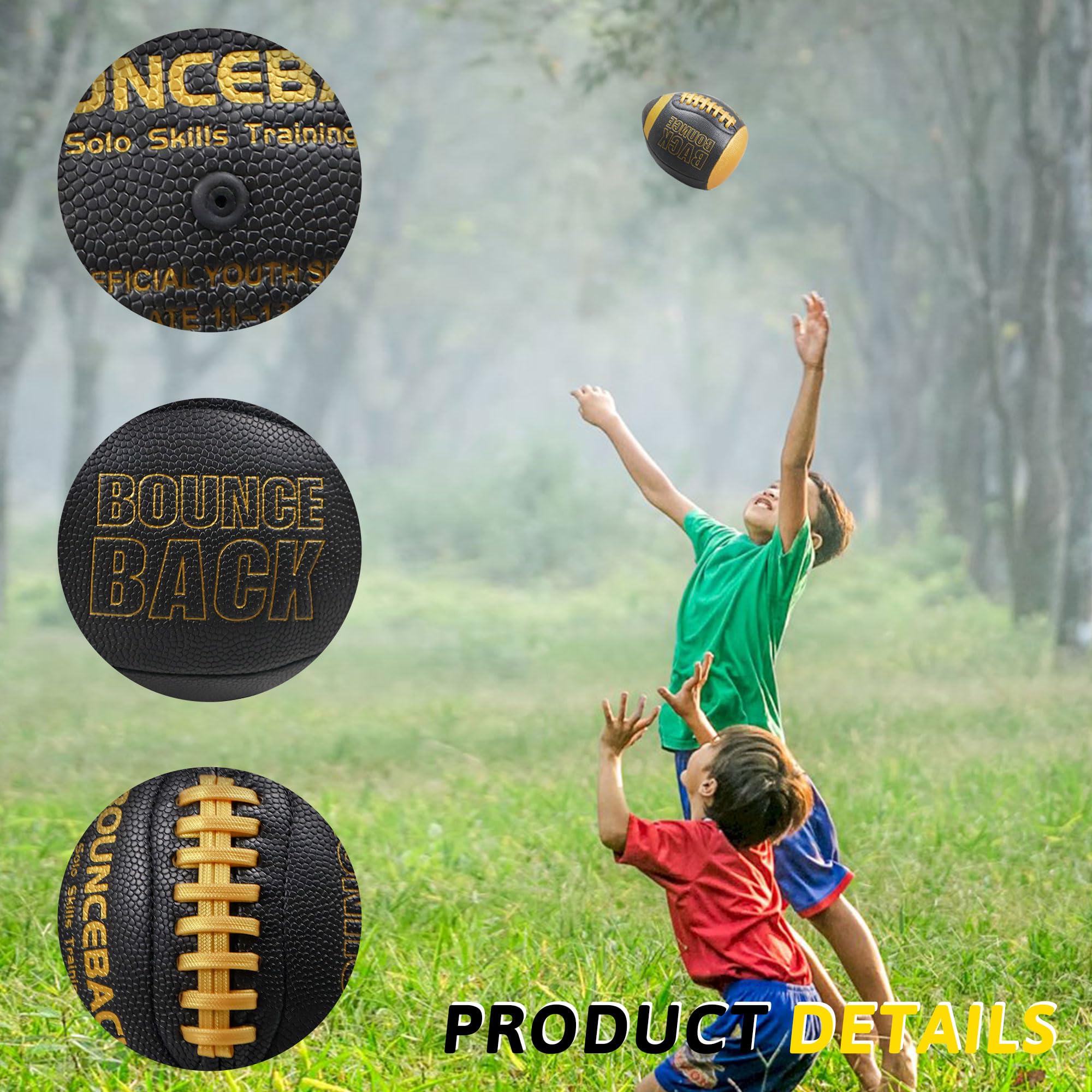 BOUNCEBACK pump with needle included for quick inflation and practice readiness