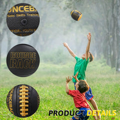 BOUNCEBACK pump with needle included for quick inflation and practice readiness
