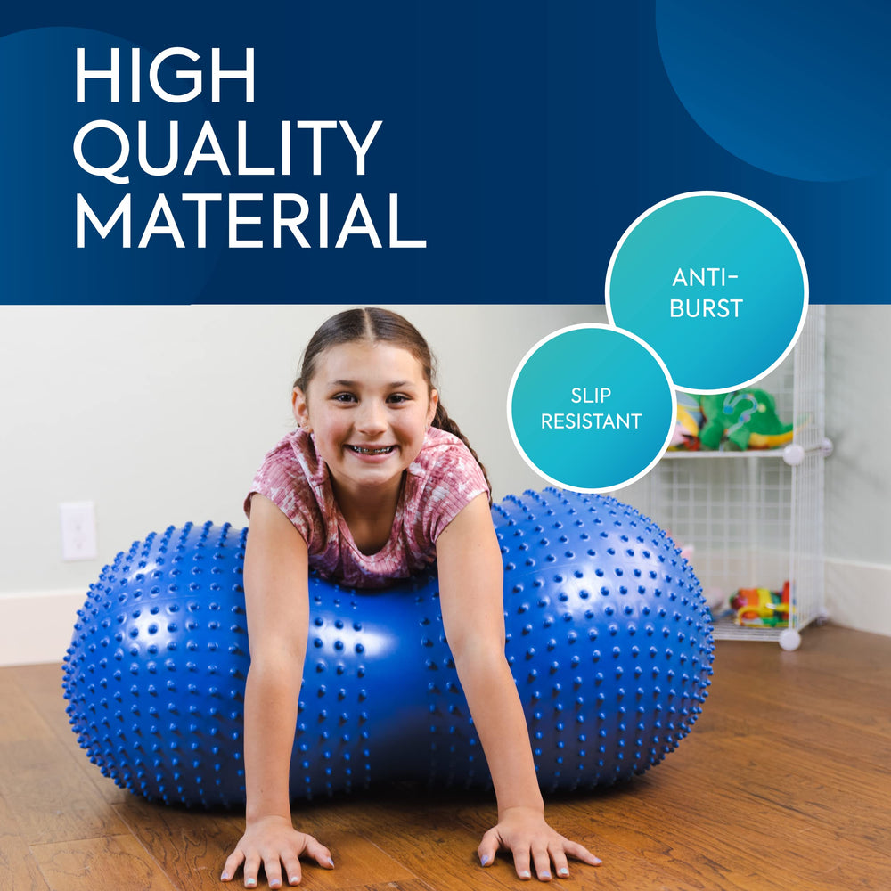 BouncyBand pump and stoppers included for easy inflation and setup