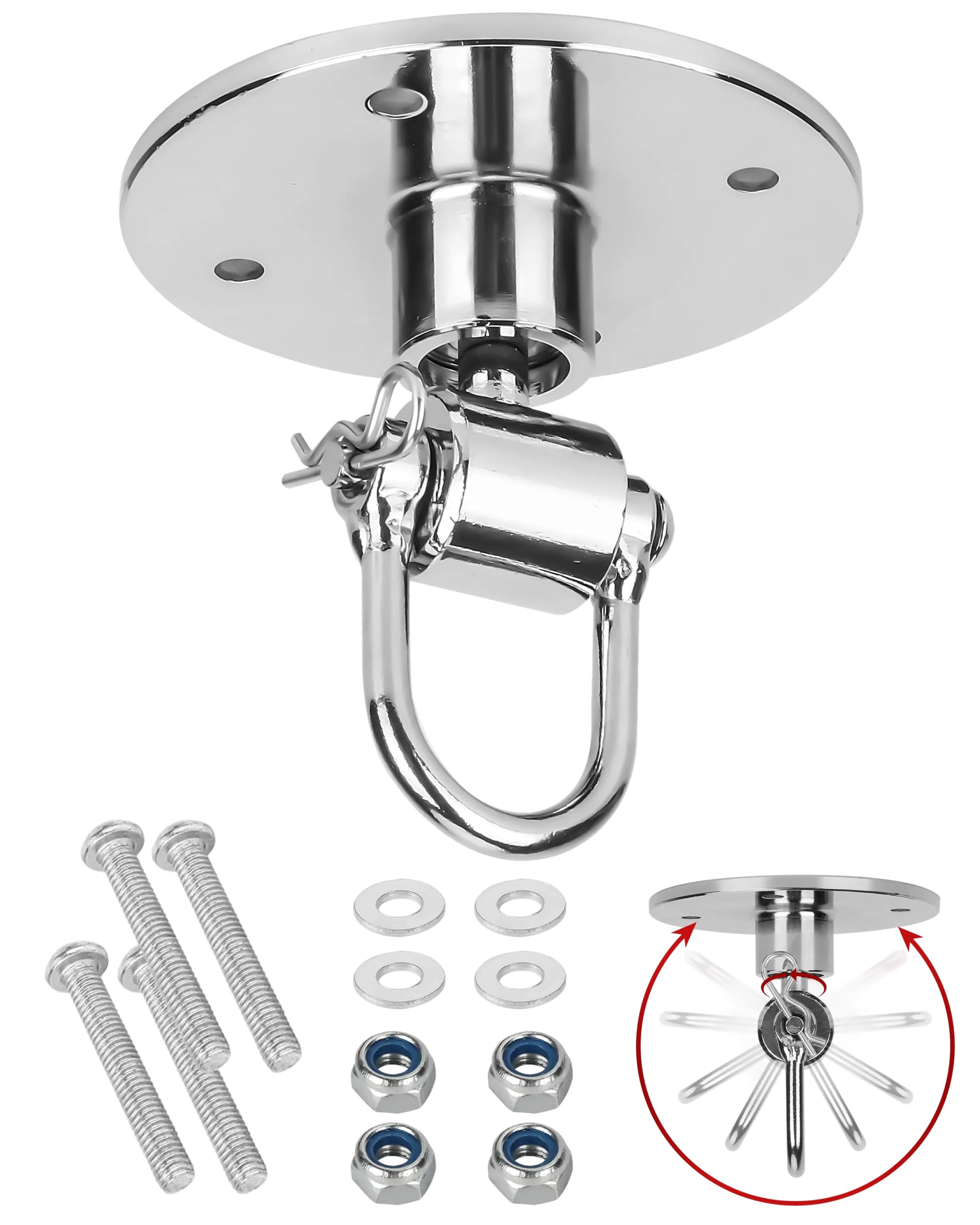 BOXERPOINT front view of 4-bolt base assembly showing secure fit and stability