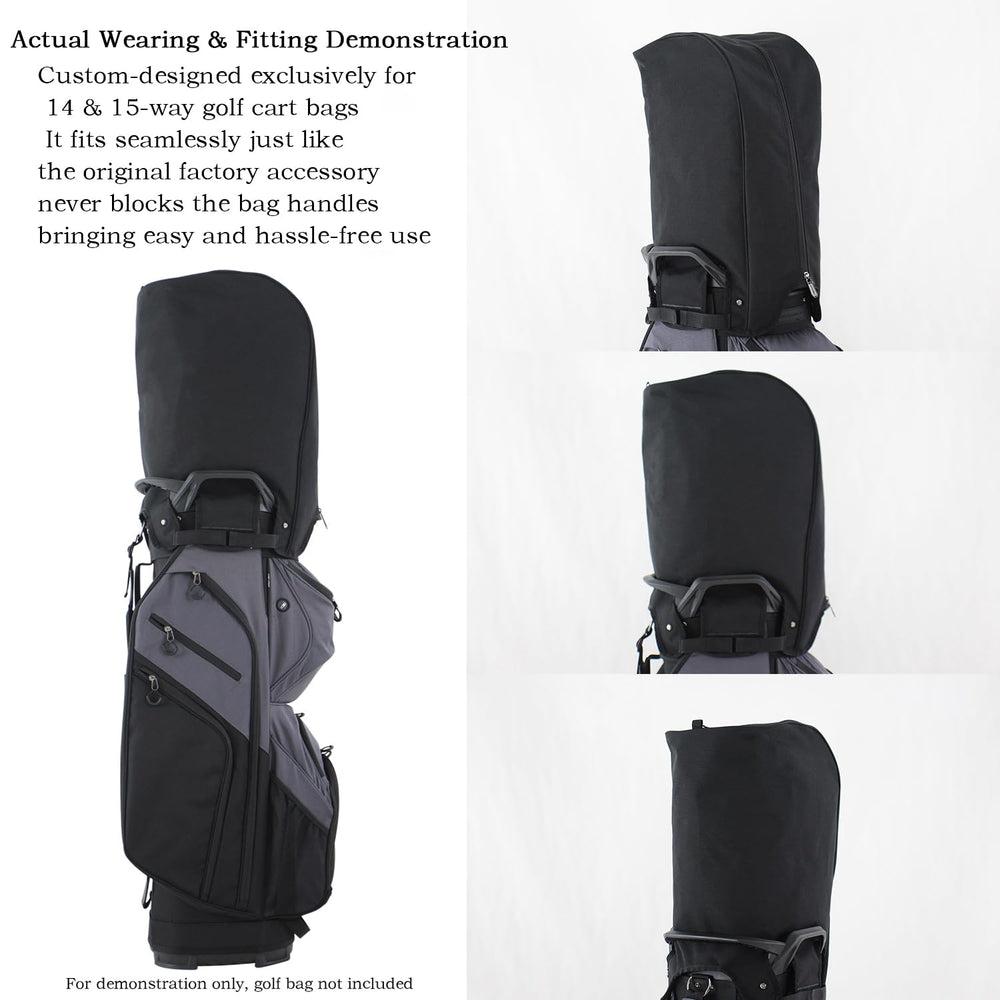 BOYEAGOLF handle cutouts visible allowing easy carry and cart access