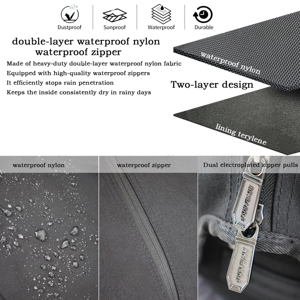 BOYEAGOLF hook and loop with adjustable snaps securing the hood snugly