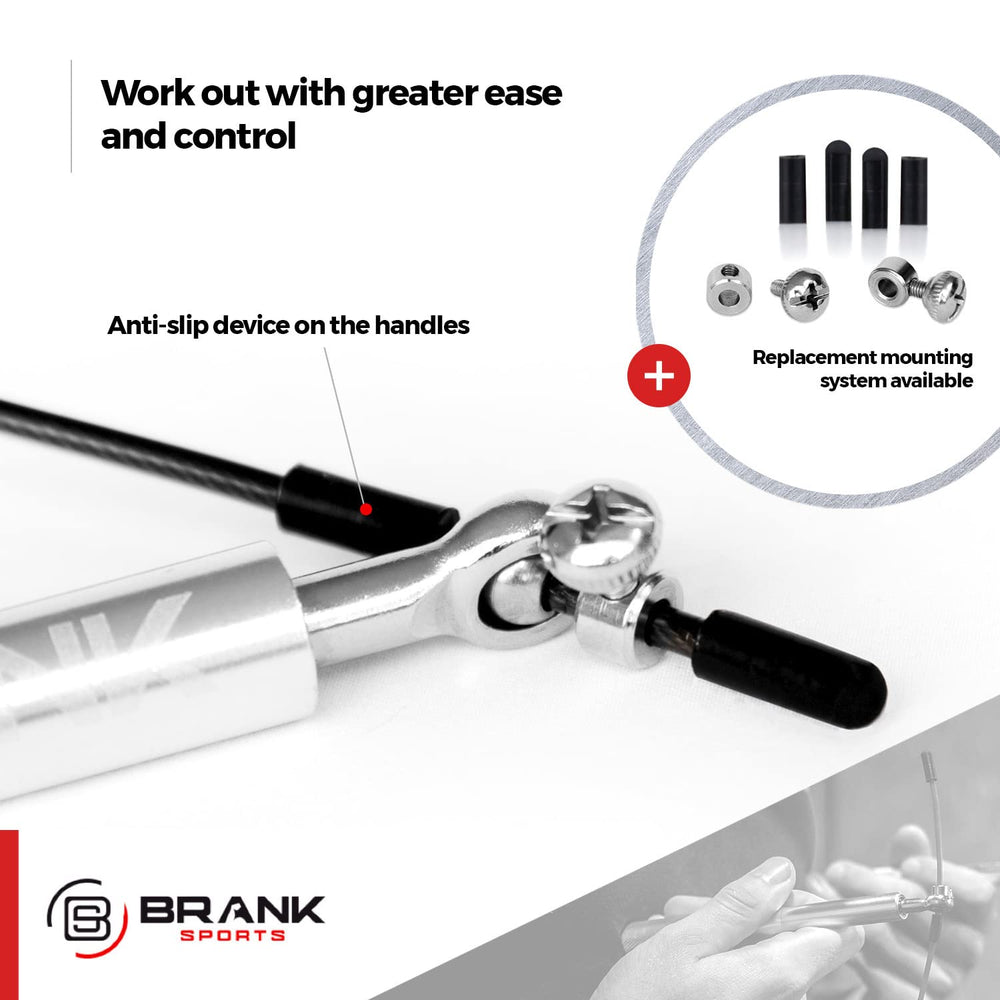 BRANK SPORTS three steel spare cables laid out for durability and backup