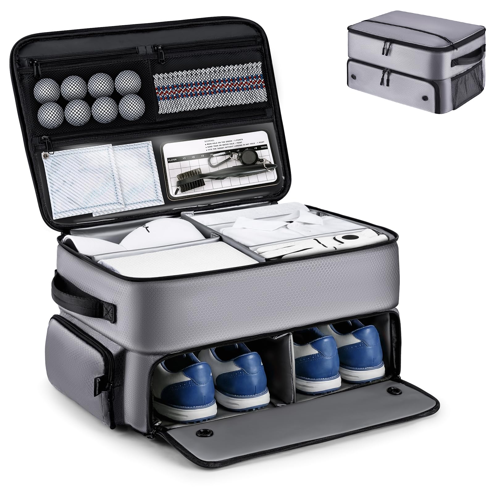BRANTMAKER front view showing durable organizer protecting gear