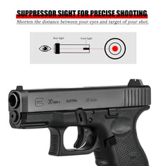 Brass Hunter serration texture detail reducing glare for improved sight picture benefit