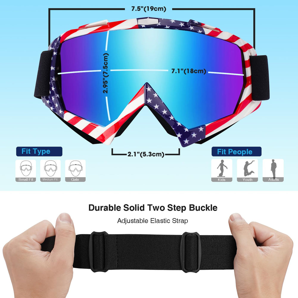 Braylin goggles worn on snowy slope showing clear view and active protection