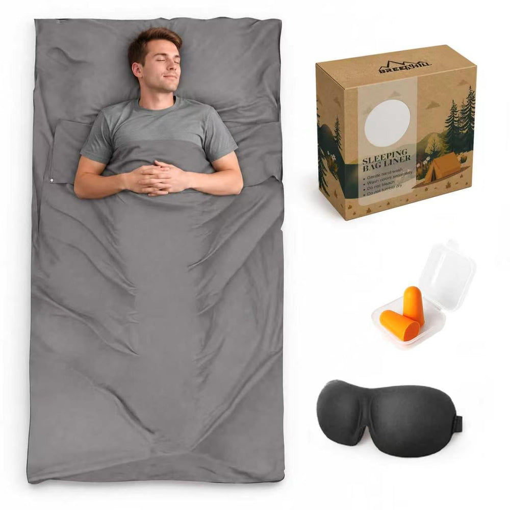 BREENHILL front view of sleep liner showing full adult fit and comfort