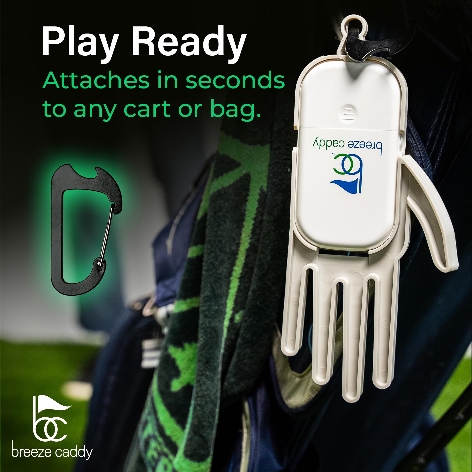 Breeze Caddy closeup vents showing airflow design that protects glove materials