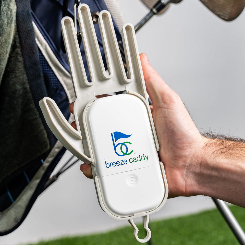 Breeze Caddy recharge port and LED indicator for easy charging and status
