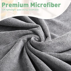 Breling towel full-length on a yoga mat providing secure coverage